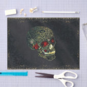 宝石スパイダースカル&バラグラムゴシックパーティー 薄葉紙 (クラフト)