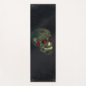 宝石スパイダースカル&バラグラムゴシックFiligree ヨガマット (正面)