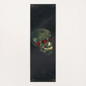 宝石スパイダースカル&バラグラムゴシックFiligree ヨガマット (裏面)