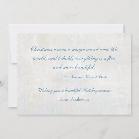 宝石ティール（緑がかった色）とシルバー シーズンカード (裏面)