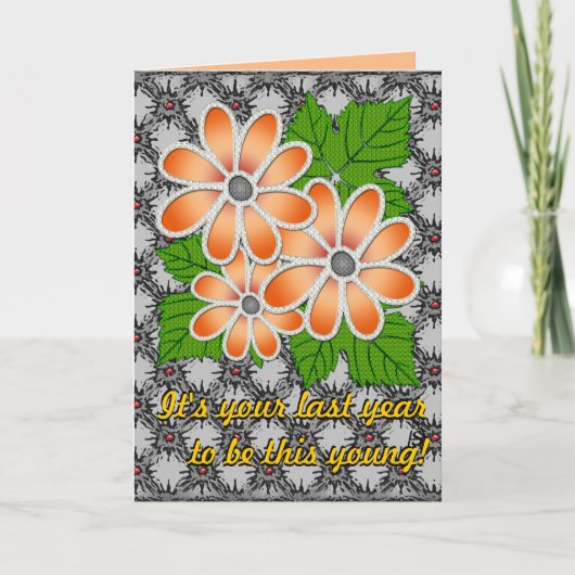 宝石デイジー#2 (誕生日カード) カード (正面)