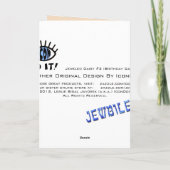 宝石デイジー#3 (誕生日カード) カード (裏面)