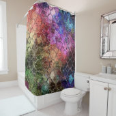 宝石トーンの光沢抽象芸術パターン シャワーカーテン (インサイチュ)