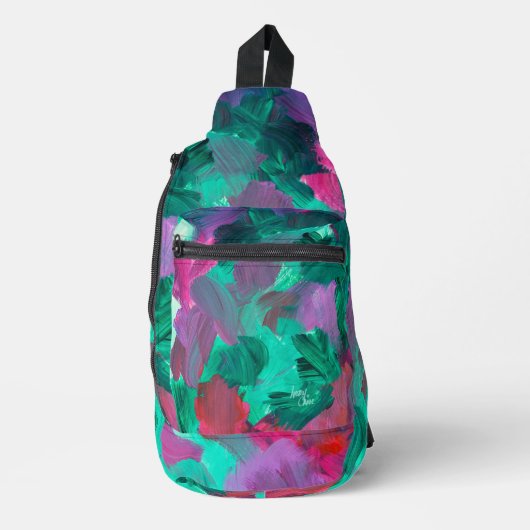 宝石トーンのSPWWTouchクロスボディスリングバッグ スリングバッグ (正面)