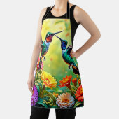 宝石トーンハミングバード魔法デザイン エプロン (インサイチュ)