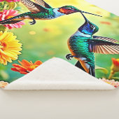 宝石トーンハミングバード魔法デザイン シェルパブランケット (3/4)