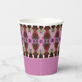 宝石トーンパターン（の模様が）ある 紙コップ (右)