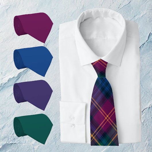 宝石トーンパープル ネクタイ