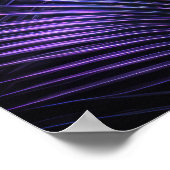 宝石トーンパーム葉 ポスター (角)