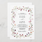 宝石トーンリース結婚ズ 招待状 (正面/裏面)