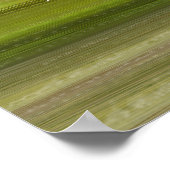 宝石トーン水カラーストライプ名前をカスタムする ポスター (角)