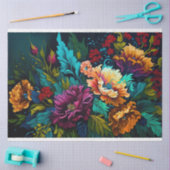 宝石トーン素晴らしフローラ組織分離紙 薄葉紙 (クラフト)