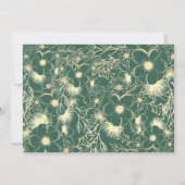 宝石トーン結婚式の日付の保存 セーブザデート (裏面)