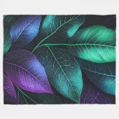 宝石トーン離れの フリースブランケット (正面(横))