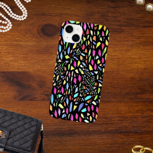 宝石トーン黒水色モザイク Case-Mate iPhone 14 PLUSケース