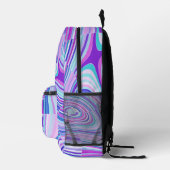 宝石トーン プリントバックパック (右)