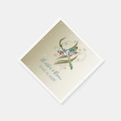 宝石ドラゴンフライ結婚ズ紙ナプキンス スタンダードカクテルナプキン (角)