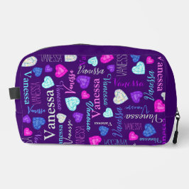 宝石ハート名前をカスタムするカラフルヴァネッサ ドップキット