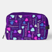 宝石ハート名前をカスタムするカラフルヴァネッサ ドップキット (裏面)