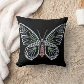 宝石バタフライピロージェムストーンデザイン クッション (ブランケット)