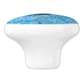 宝石パターン、青い花こう岩及び黒いオニックス セラミックノブ (側面)