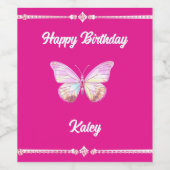 宝石パーソナライズされたB'fly食品&飲料ラベルセット ワインラベル (シングルラベル)