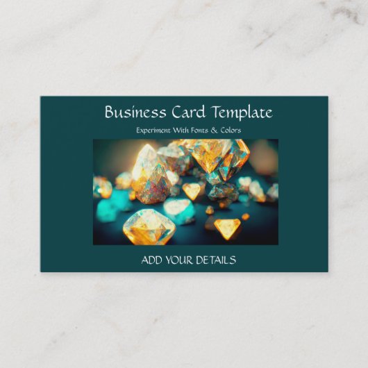 宝石ヒーリングクリスタル名刺 名刺 (正面)