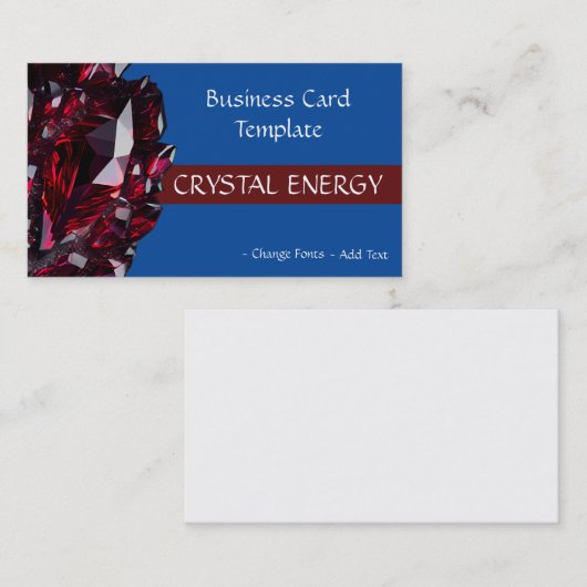 宝石ヒーリングルビークリスタル 名刺 (正面/裏面)