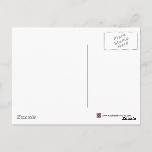 宝石ファンキー調のモザイクタイル模様 ポストカード (裏面)