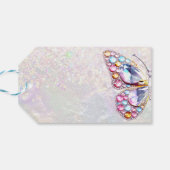 宝石フェイク蝶ギフトラベル ギフトタグ (裏面横)