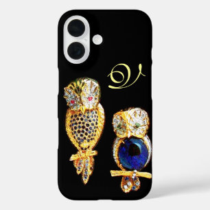 宝石フール,金ゴールド,ブルーサファイア,トパズホワイトパール iPhone 16ケース