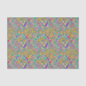 宝石モザイク – 宝石の色のデコペかわいらしージ 薄葉紙 (正面)