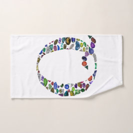 宝石モノグラム文字Q バスタオルセット