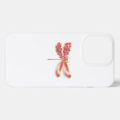 宝石付きの桜のトンボ iPhoneケース (裏面横)