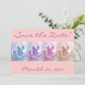 宝石付きの美しいバラの招待状 招待状 (スタンド正面)