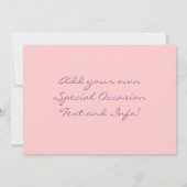 宝石付きの美しいバラの招待状 招待状 (裏面)