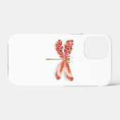 宝石付きの花ととんぼの桜 Case-Mate iPhoneケース (裏面 (横))