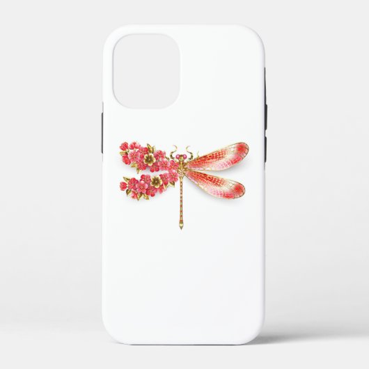 宝石付きの花ととんぼの桜 Case-Mate iPhoneケース (裏面)
