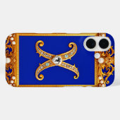 宝石付きゴールド装飾X文字 Case-Mate iPhoneケース (裏面 (横))