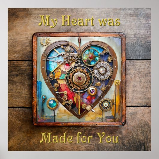 宝石及びステンドグラスハートスチームパンクシリーズ ポスター (正面)