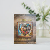 宝石及びステンドグラスハートスチームパンクシリーズ ポストカード (スタンド正面)