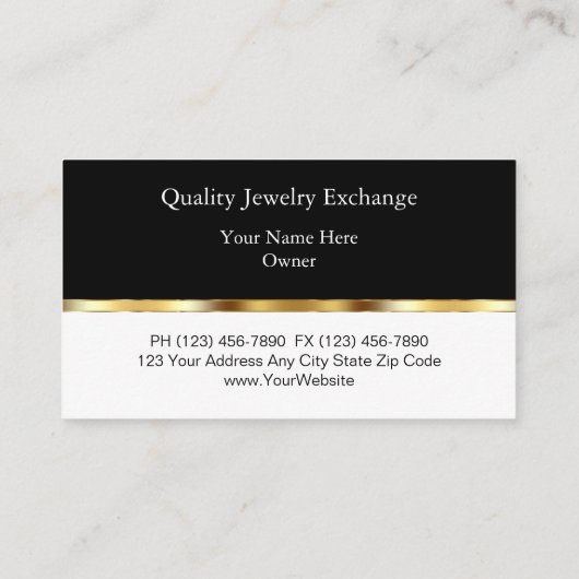 宝石商の名刺 名刺 (裏面)