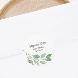 宝石商の水彩 ラウンドシール