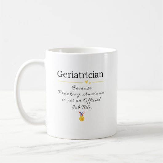 宝石商フリーク素晴らしジョブのタイトル コーヒーマグカップ (左)
