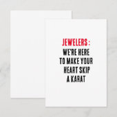 宝石商：あなたのハートをスキップするためにここにいる サンキューカード (正面/裏面)