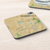 宝石地図コースター コースター (左側)