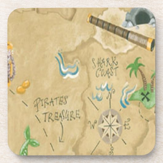 宝石地図コースター コースター (正面)