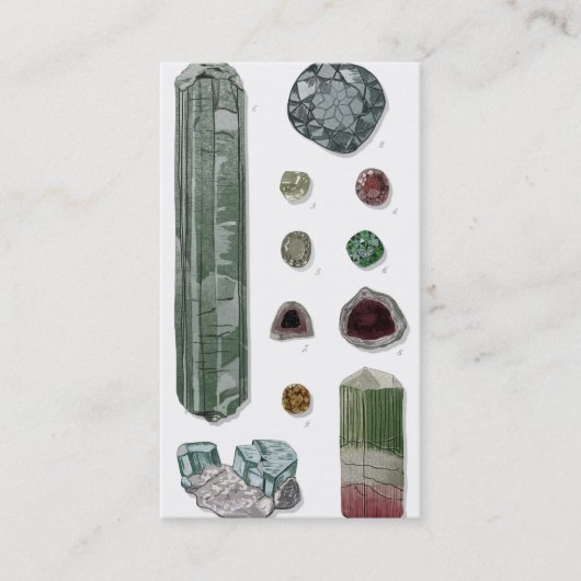 宝石屋のためのカスタマイズ可能な名刺 名刺 (正面)
