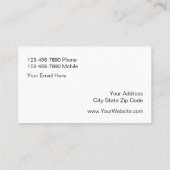 宝石屋のエレガントでフェイクできらきら光るな名刺 名刺 (裏面)