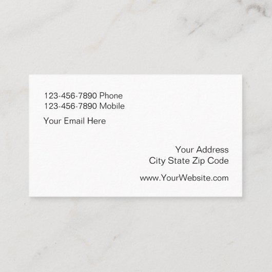 宝石屋のエレガントでフェイクできらきら光るな名刺 名刺 (裏面)